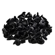 Easy to Use Black Plastic Screw Rivets for Automotive Needs Pack of 50