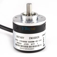 600P/R Photoelectric Incremental  Encoder 5V-24V AB 2-Phases Shaft 6mm
