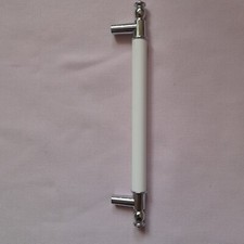 NEU Möbelgriff Keramik Silber Tür Schrank- Schublade-Länge- 16,5 cm Edelstahl