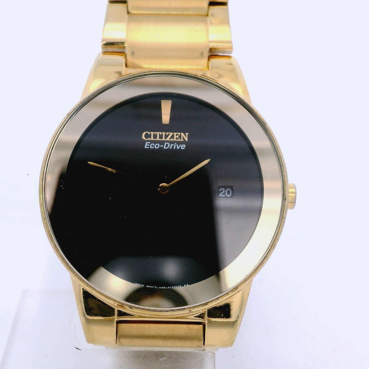 Men's Citizen AU1062-56E G Eco-Drive Axiom Gold-Tone Black Dial