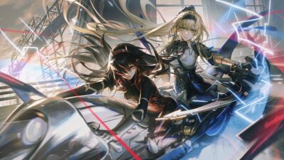 Anime bianca punishing gray raven lucia text adult Stitched Gaming Mat Desk