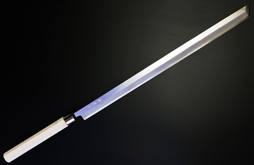 Sakai Maguro Tuna Knife Cutlery Yasuki Hagane Carbon Steel Japan - Picture 7 of 31