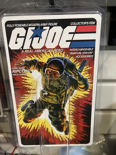 GiJoe 1984 Ripcord💥 Clamshell Display Case 💥 With Insert Card