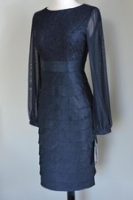navy blue sheath dress