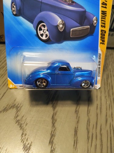2009 #25 Hot Wheels CUSTOM '41 WILLYS COUPE ❀ Blue;5sp ❀Premiere New Models - Picture 3 of 5
