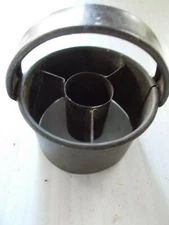 Antique-"FRIES"  Metal Donut Maker w/ Strap Handle 