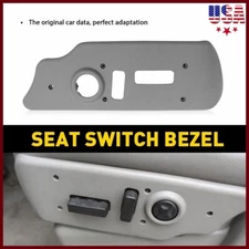 Power Seat Switch Bezel Trim Panel Gray Driver Side For Chevy GMC Escalade