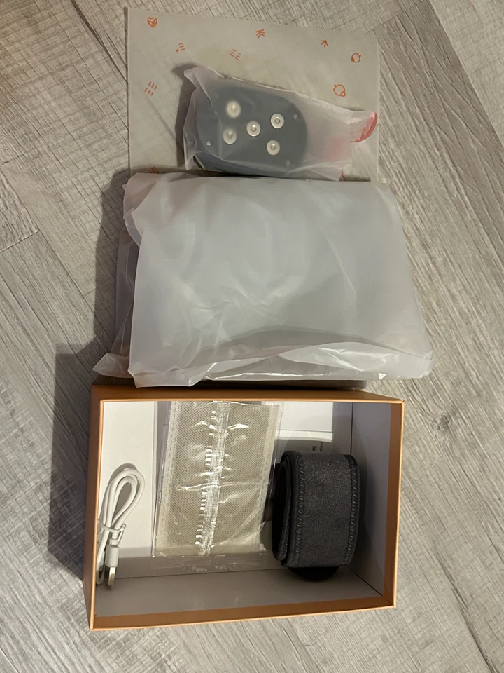 两个加热膝关节按摩器带加热垫用于老年膝关节疼痛缓解 — 第 3/3 张图片