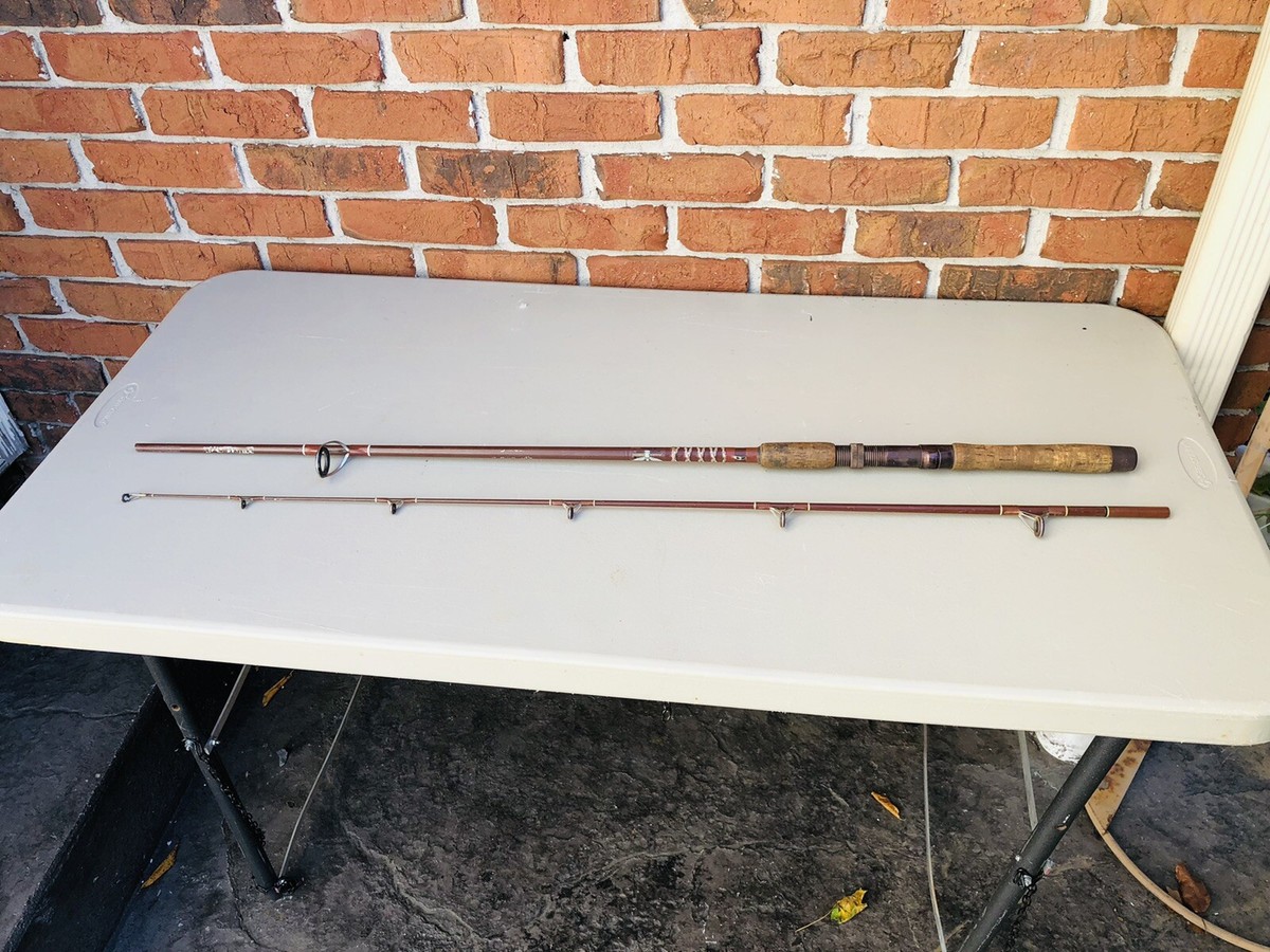 Vintage Fenwick Woodstream Fenglass 6 1/2 Ft 2 Piece Spinning Rod