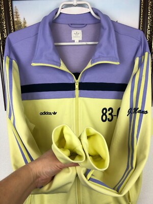 Adidas Originals 83-C Jacket Yellow Purple J. Mano Track Top