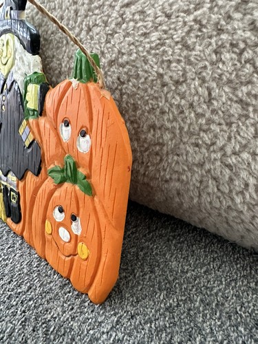 Targa da parete Halloween prodotti vintage Loomco da appendere decorazione artistica stagionale strega - Foto 4 di 9