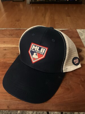 Washington Nationals MLB Network Mesh Trucker Snapback Hat Cap Men Women Blue