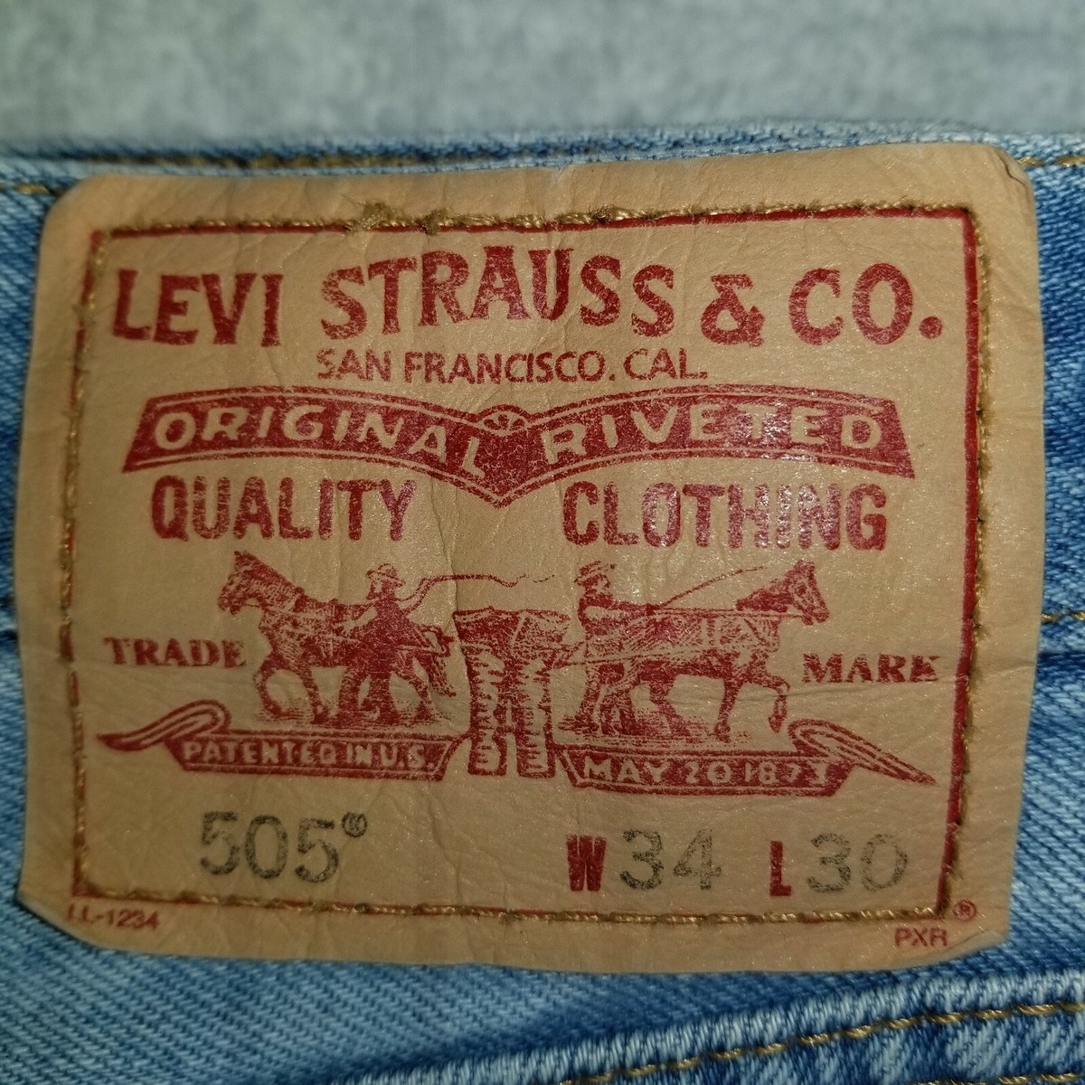 Levis Mens Size.34x30 505 Regular Fit Denim Blue Jeans. | eBay