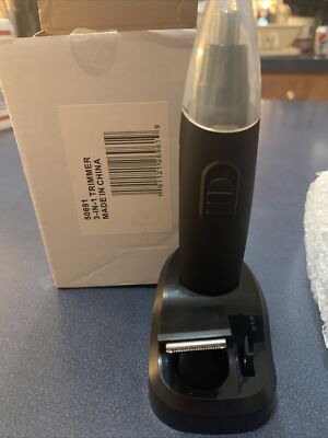 3-In-1 LED Lighted Trimmer with Base and 2 Heads
