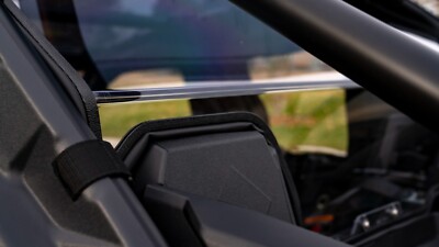 Double Ott Polaris Pro XP (20+) Rear Window 2-Seater Tinted No Cutouts ...