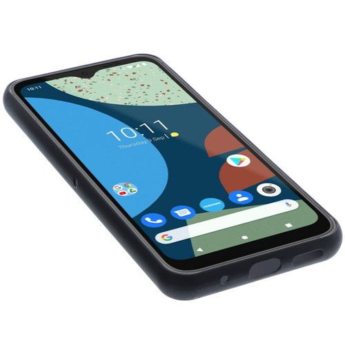 Custodia per Fairphone 4 Borsa Protettiva Cellulare TPU Gomma Nera - Zdjęcie 4 z 6