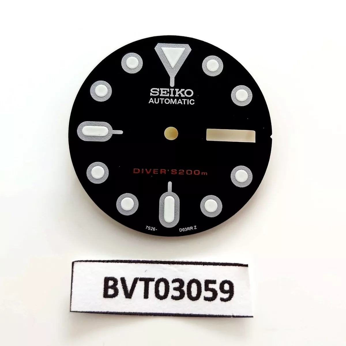 NEW SEIKO DIAL FOR SEIKO 7S26 0020 SILVER OUTLINE LUMES DIVERS
