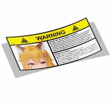 The Helpful Fox | Senko-san | Pegatinas de advertencia - Pegatinas de vinilo de anime para coche