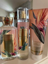 BAHAMAS PASSIONFRUIT & BANANA FLOWER SET OF 3- MIST CREAM GEL FAST SHIP