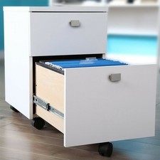 South Shore Interface 2 Drawer Mobile File Cabinet Pure White For Sale Online Ebay