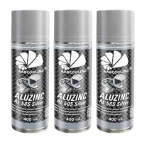 3X Zinkspray Aluminium Grundierung 400Ml Rostschutz Metall HitzebestÄNdig Silber