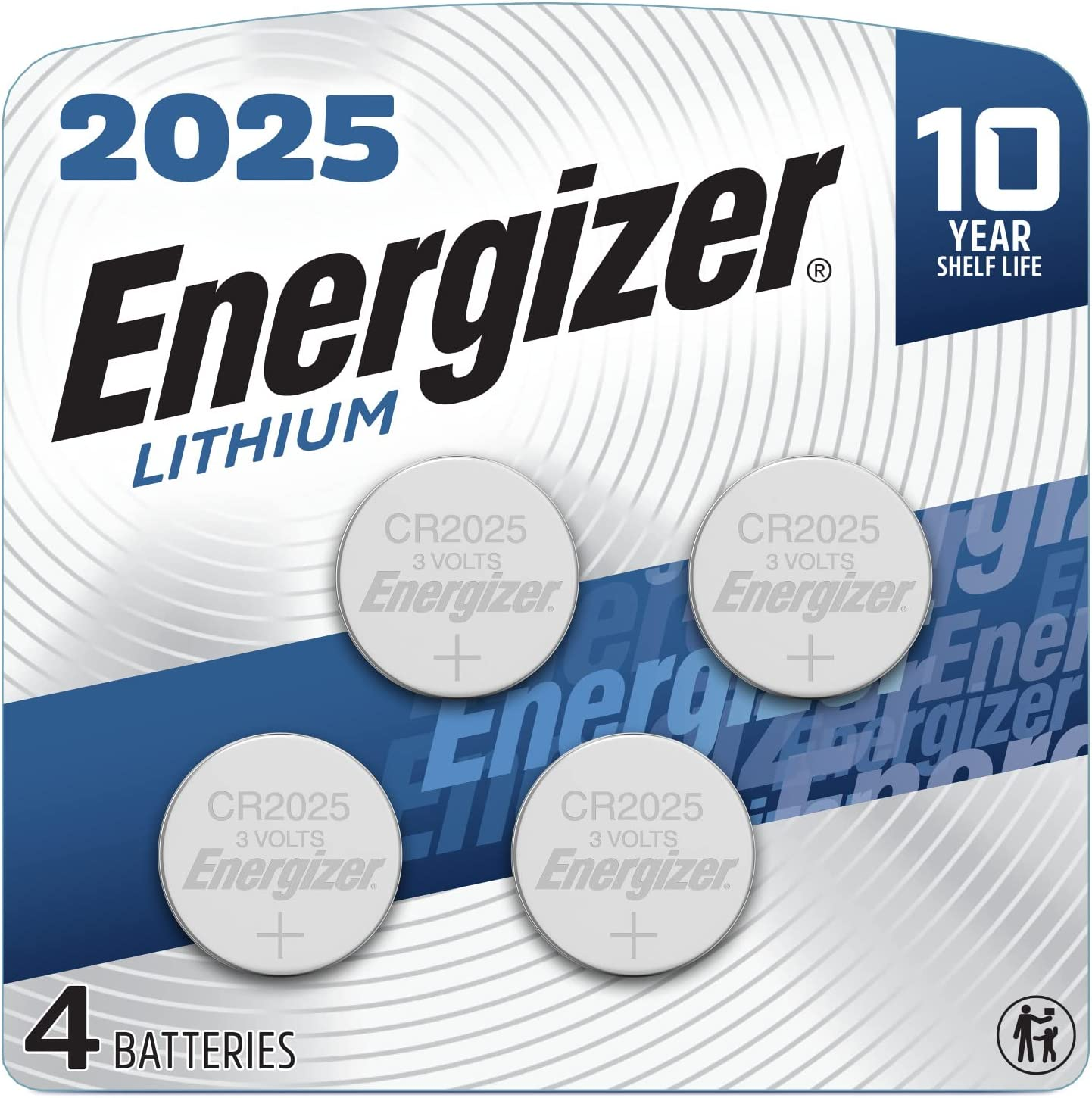 2025 Lithium Coin Cell Battery, 4 Count