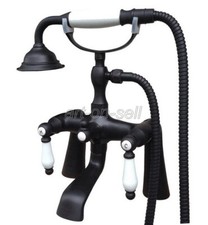 Deck Mount Bathroom ClawFoot Tub Faucet Hand Shower Oil Rubbed Bronze atf504