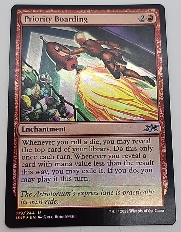 MTG Priority Boarding Unfinity 119/244 Foil Uncommon
