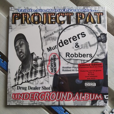 Project Pat - Murderers & Robbers (LP) Limited Black Ice Vinyl