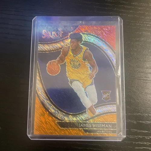 2020 Panini Select Courtside Red White Orange Shimmer #299 James Wiseman