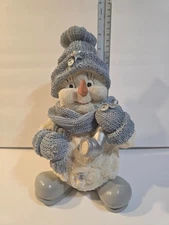 1998 Snow Buddies "Flurry" 10"  Encore Group #911 94182  ceramic snowman figure