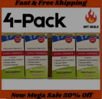 4Pack Capsules   240 Count   20mg   New   Free Shipping   Ships From USA
