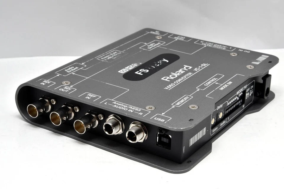 Roland VC-1-DL Video Converter Frame Synchronizer with AC Adapter & Power Cable - Image 4 of 4