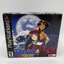 Lunar 2: Eternal Blue Complete PS1 PlayStation 1 100% Complete CIB + Pendant