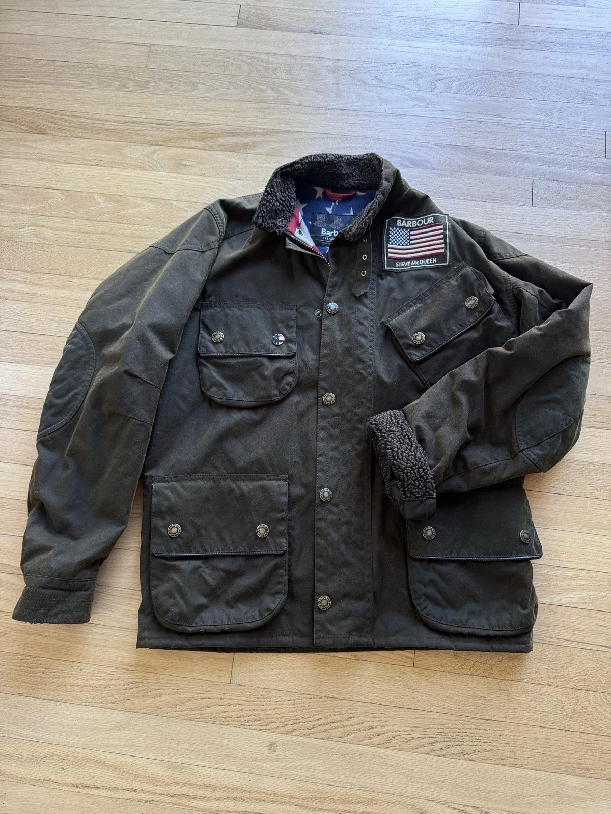 Barbour International Steve McQueen Jacket Size M Great Condition