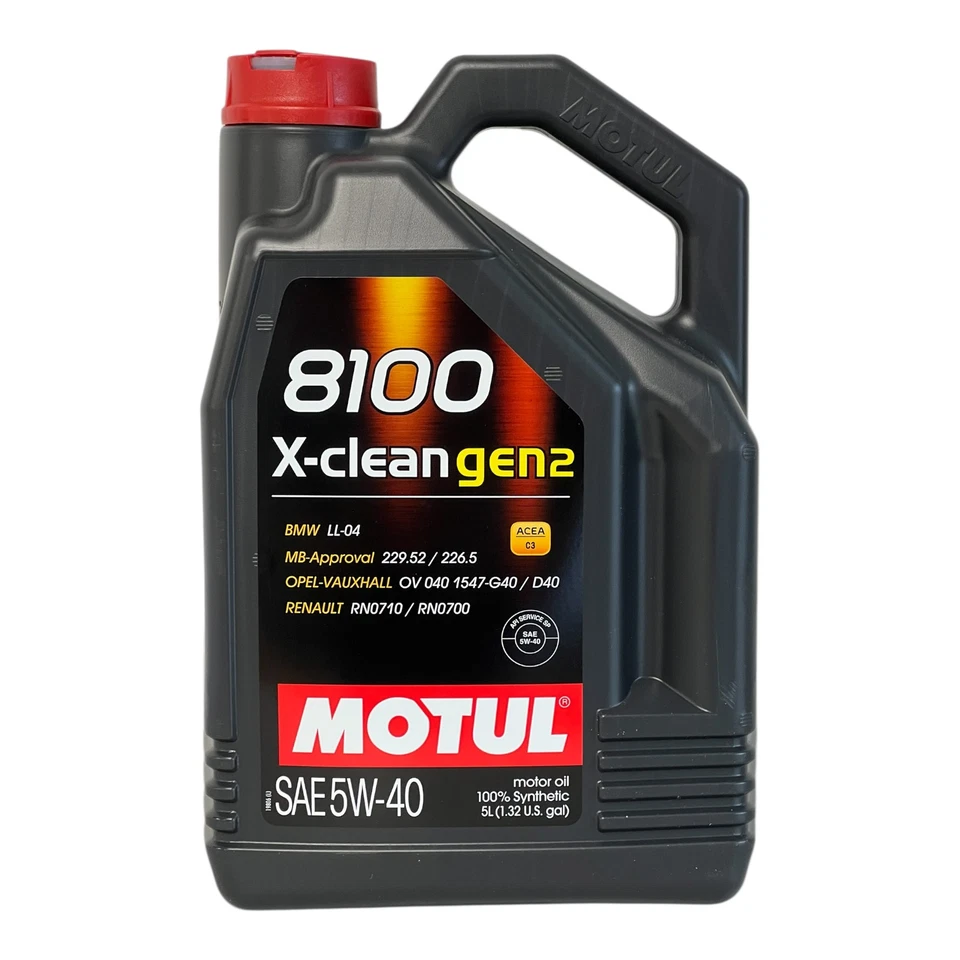 5 Liter Motul 8100 X-clean 5W-40 Gen2 Motoröl 5W40 BMW LL-04 Mercedes 229.52