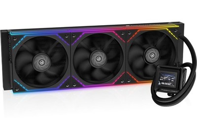 Thermalright FW360 SE ARGB V2 360mm AIO Liquid CPU Cooler, 2'' LCD Screen, Black