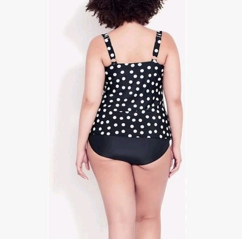 Womens Anne Cole Floral Twist Front Bandeau Tankini Swim Top - Boscov's - View #9