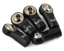 Yeah Racing 3mm Aluminum Threaded Rod Ends Black  5  Standard Thread 