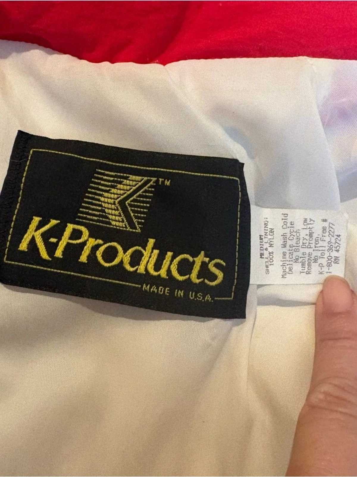 Vtg K-PRODUCTS Yokohama Motorsports Embroidery Windbreaker Jacket Size Medium - product detail image 6