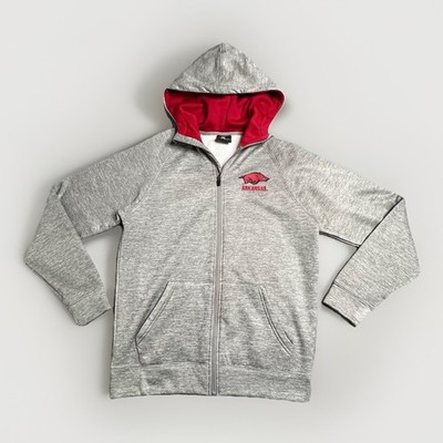 Arkansas Razorbacks Adult Unisex Colosseum Full Zip Performance Hoodie Size S