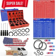 Durable 826-Pcs O-Ring Kit in 2 Boxes - Perfect for Automotive & Faucet Repairs