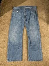 Levi's 569 Loose Straight Fit Jeans Men 40x32 Blue Denim Cotton Stretch Mid Rise