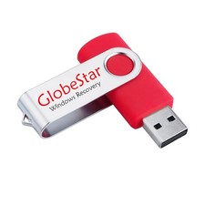 32GB - Bootable USB for Windows 10,11 Recovery, Reinstall and Password Red