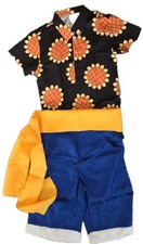 DAZCOS Anime One-piece Luffy Costume And Sash for teens, Size Medium 12-14 Yrs