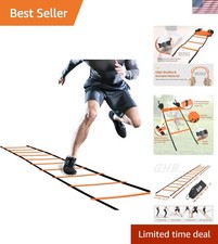 Pro Agility Ladder Agility Training Ladder Speed 12 Rung 20ft with Carrying Bag