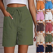 Women's High Waist 4 Inch Shorts Summer - Loose Fit Casual Shorts with Pockets,