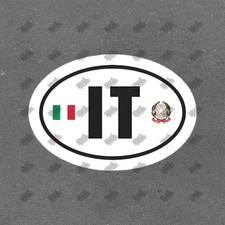 Italian Flag Decal IT Vinyl Sticker for Cars, Laptops, Water Bottles, 217357