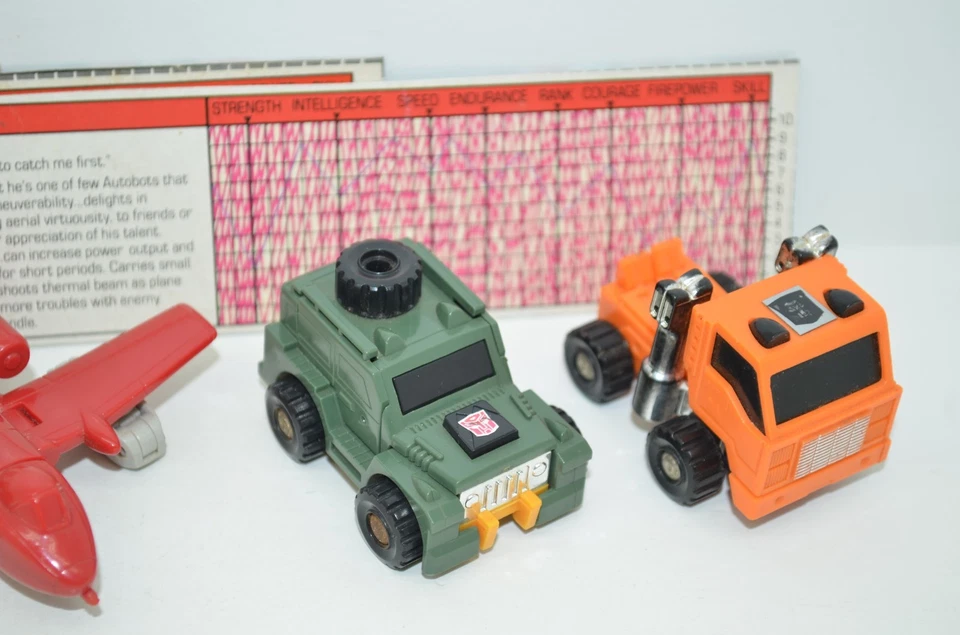 Transformers Vintage G1 Warpath Beachcomber Huffer Powerglide Action Figures Lot - Image 4 of 4
