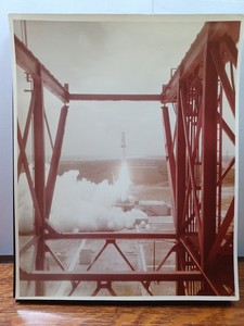 1961 Thor‑DM‑21 Agena Rocket Firey Launch into the Sky Color 8x10 Photo RRP 906